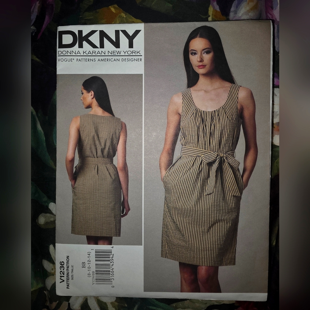 VOGUE PATTERNS AMERICAN DESIGNER DKNY#v1236 PARTIAL-CUT/COMPLETE SZS. 8-10-12-14